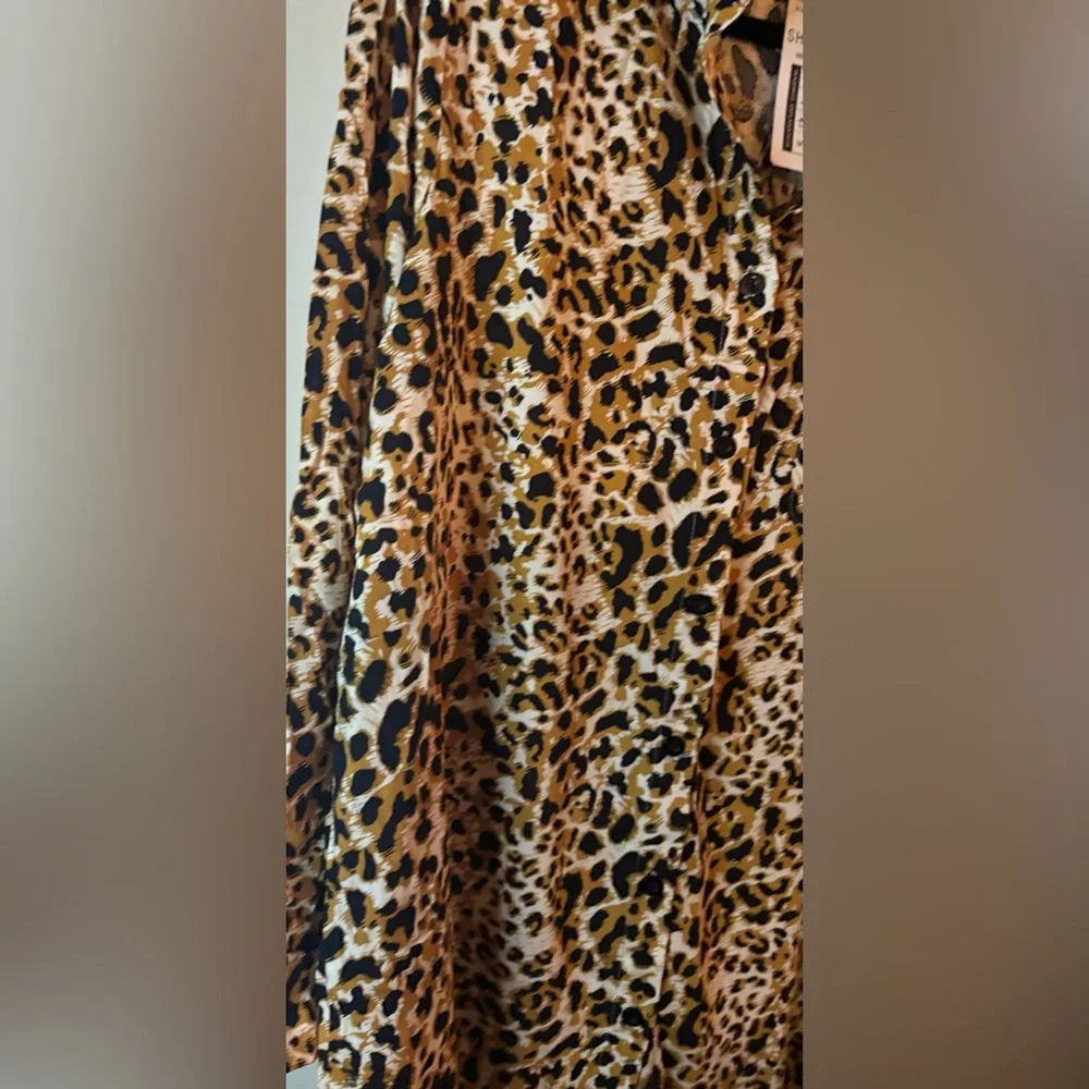 Leopard Print Swimsuit Coverup-Size Medium - Picture 4 of 8